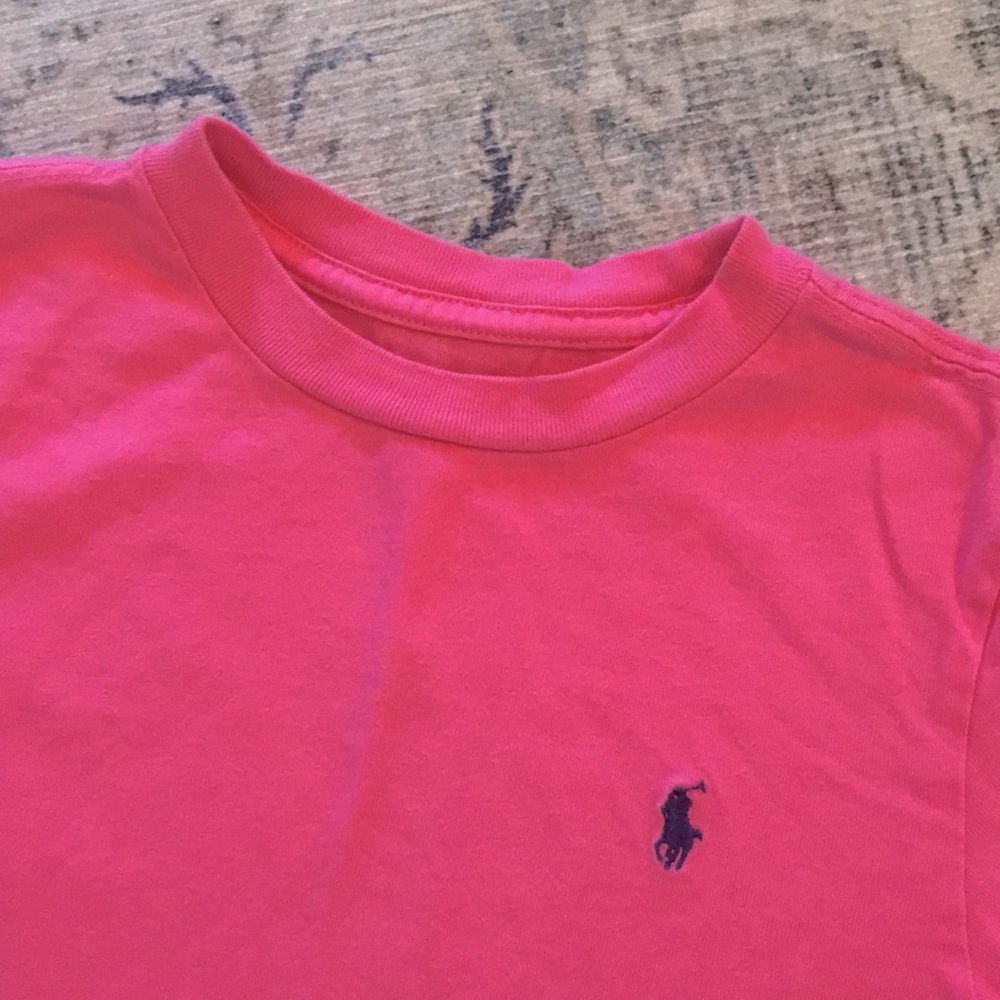 Polo Ralph Lauren Bubblegum Pink Tee Shirt Size 5